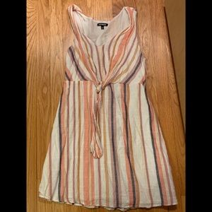 Stripe linen dress